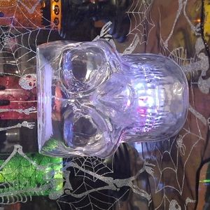 Bath & Body Works Halloween Skull ~ 3 Wick Candle Holder